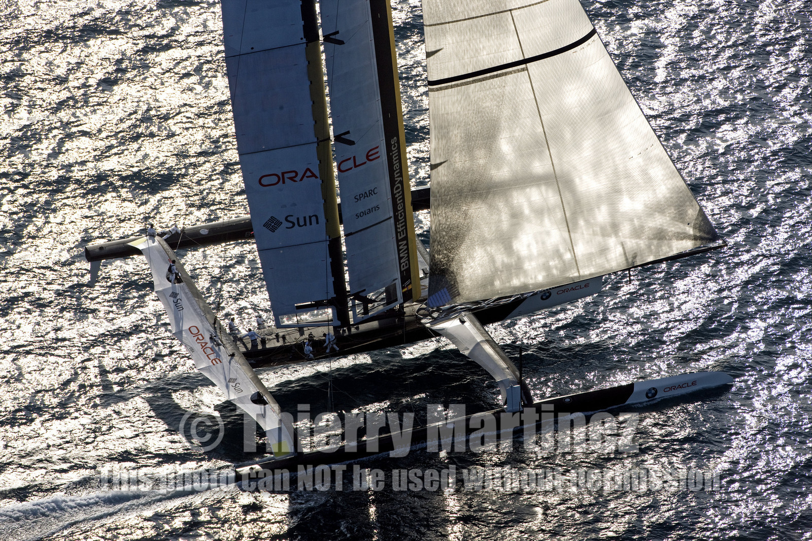 33rd  AMERICA'S CUP Valencia Spain, February 2010 - Defender:  ALINGHI (ALINGHI 5) vs Challenger : BMW Oracle Racing (USA 17)