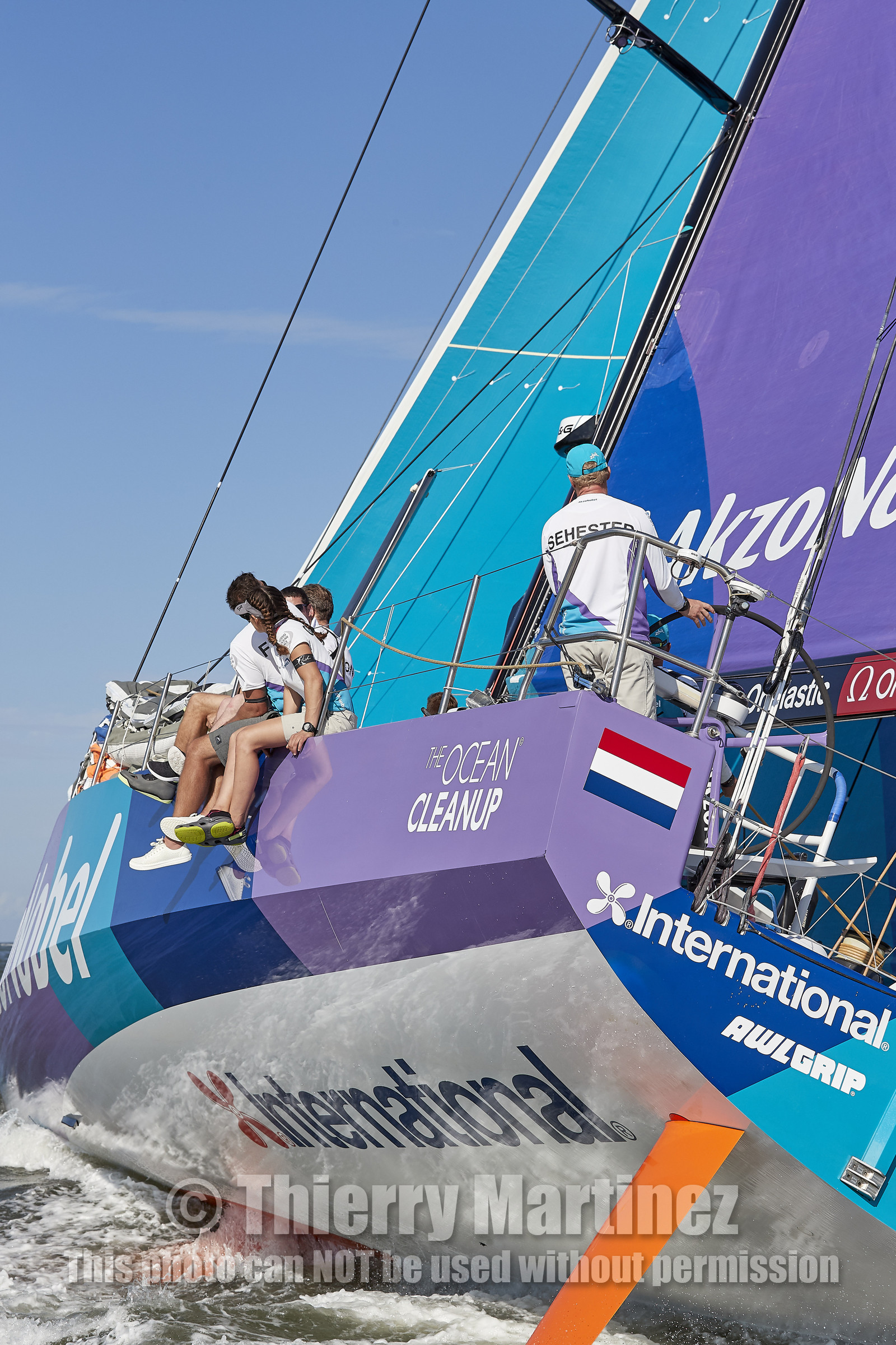team AkzoNobel  in Volvo Ocean Race 2017-18.