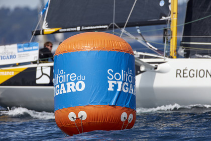 22_33139   © Thierry Martinez.PORT LA FORET, FRANCE. 28 Aout  2022.53éme édition de la Solitaire du Figaro.Départ de la 2éme étape , Port La Forêt   Royan (635NM).