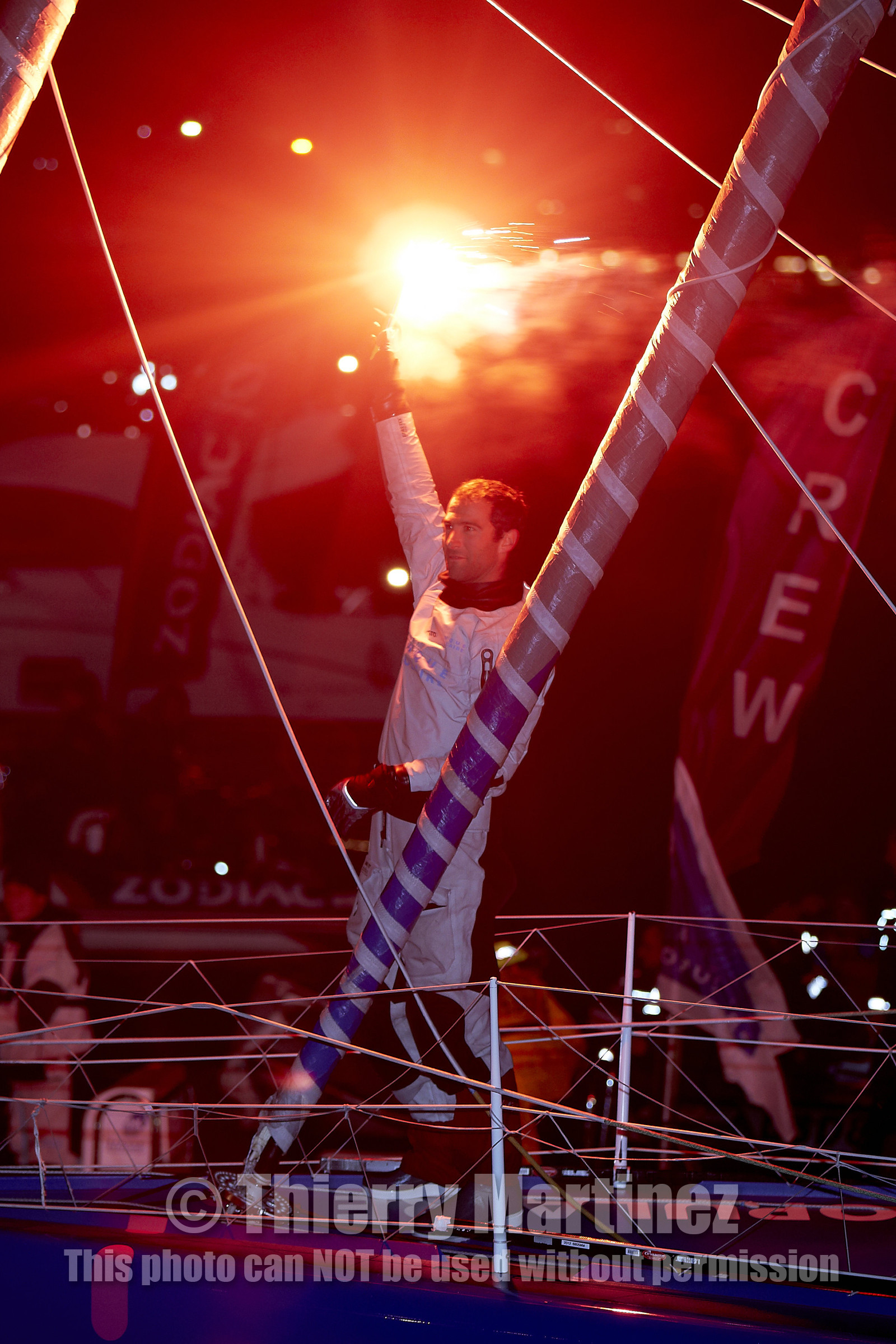 2012 13 VENDEE GLOBE. Armel Le Cleac'h (FRA) BANQUE POPULAIRE 2nd .
