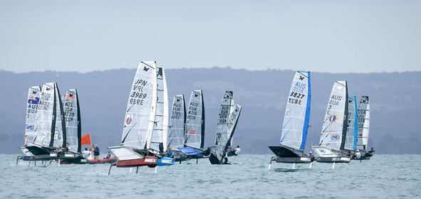 2015 McDougall + McConaghy Moth Worlds. Sorrento - VIC AUSTRALIA  . 6 16 January 2015. Organize by Sorrento Sailing Couta Boat Club.
