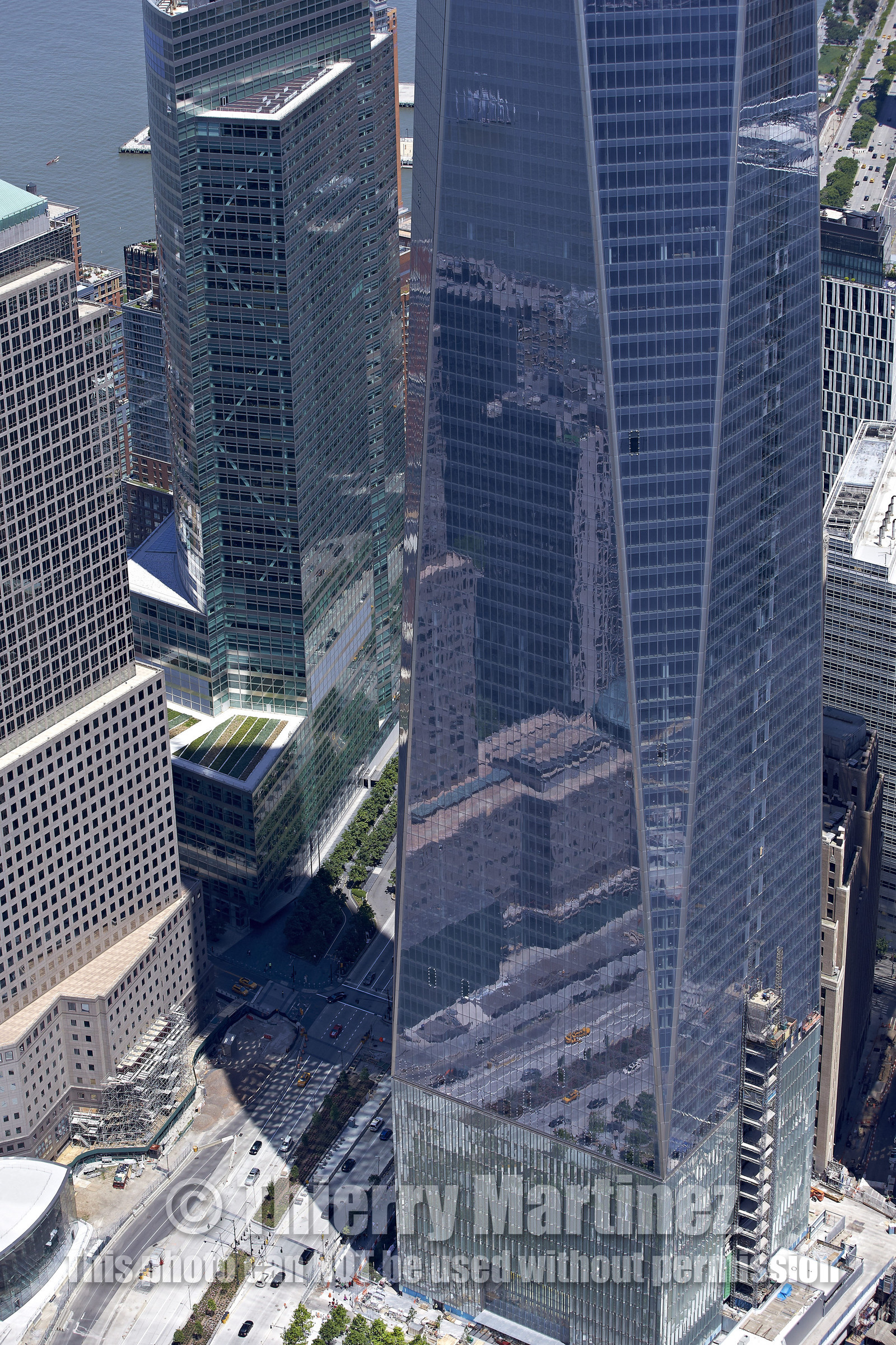 Aerial view of New York City (USA).