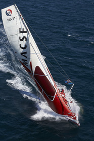 MACSF , Bertrand de Broc et Marc Guillemot avant la Transat Jacques Vabre 2015.