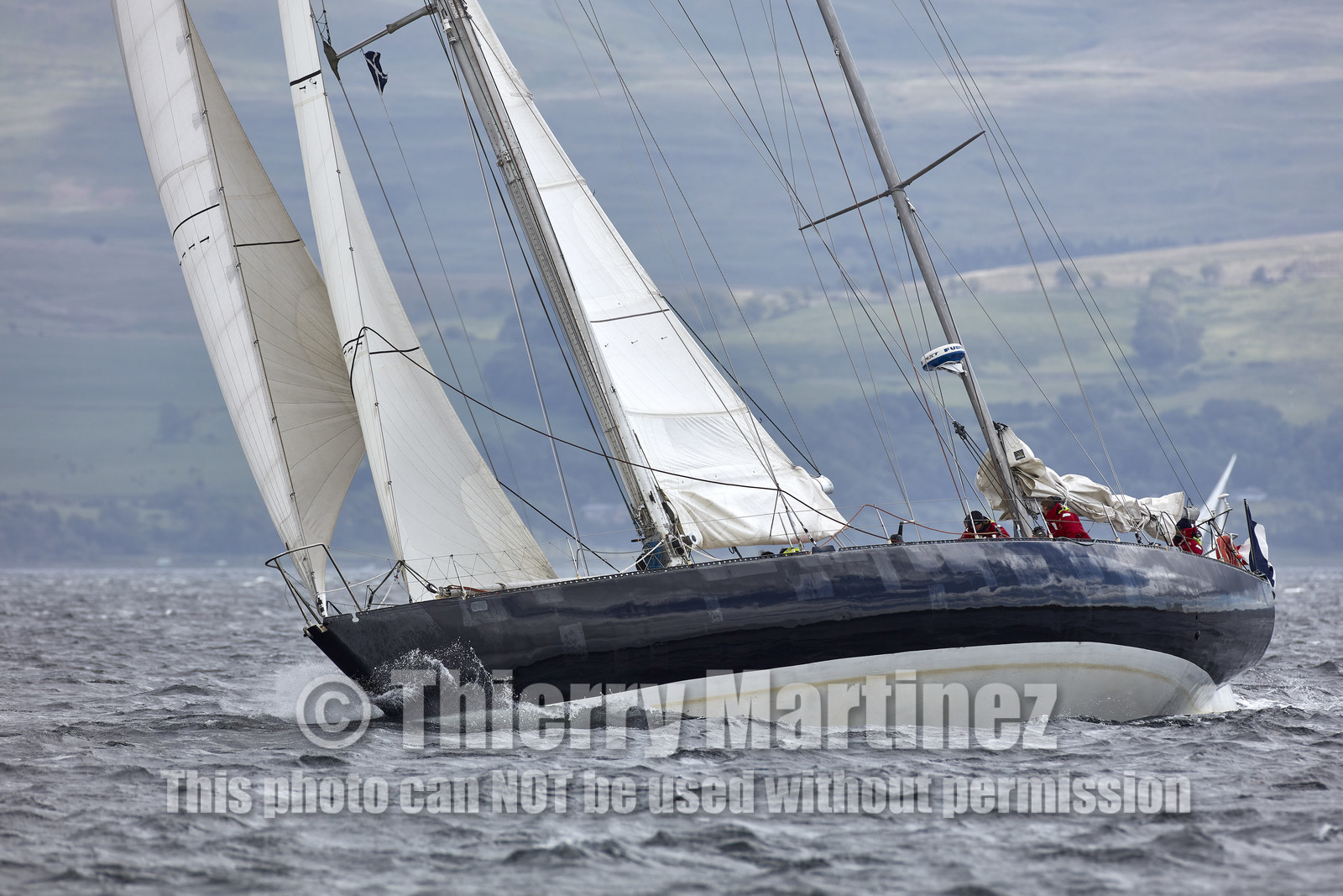 22_17006   © Thierry Martinez.FAIRLIE,SCOTLAND - UK 12th June 20222022 RICHARD MILLE FIFE REGATTA.Day 2 : LARGS to ROTHESAY