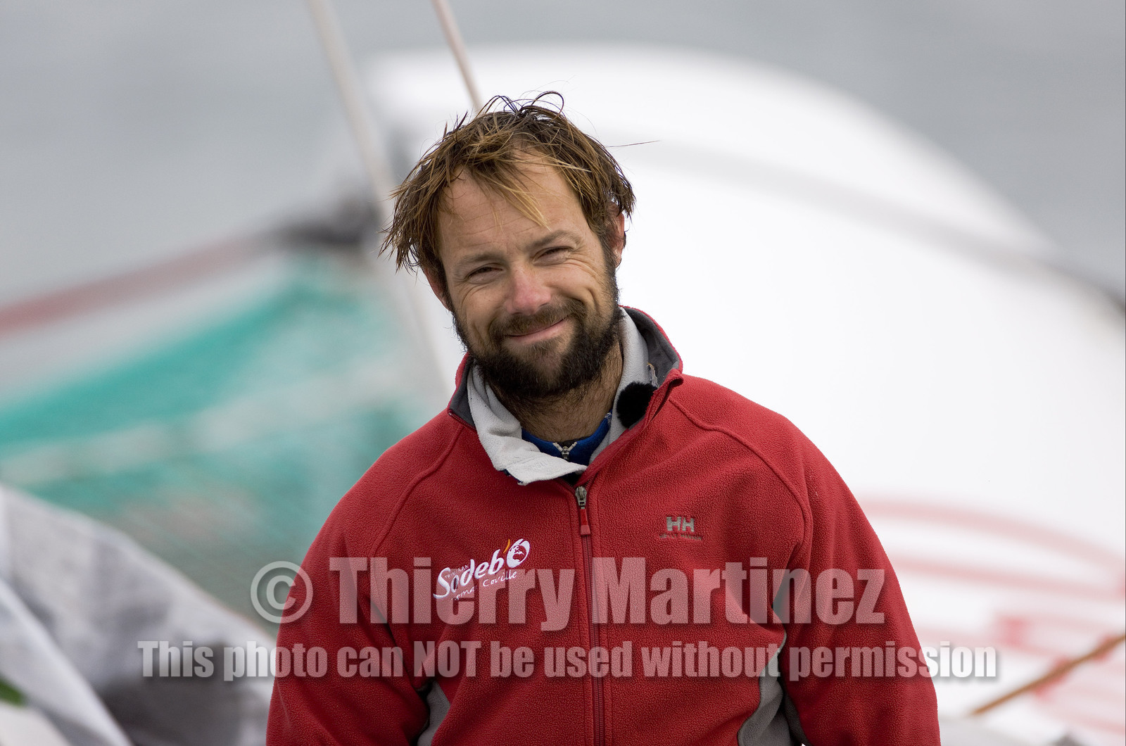 Thomas Coville (FRA) Solo Sailing Round the World Record attempt, Finish .