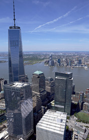 Aerial view of New York City (USA).