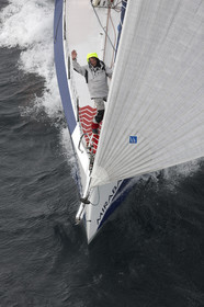 MIRABAUD  Monohull IMOCA 60, skipper Dominique Wavre (SUi)