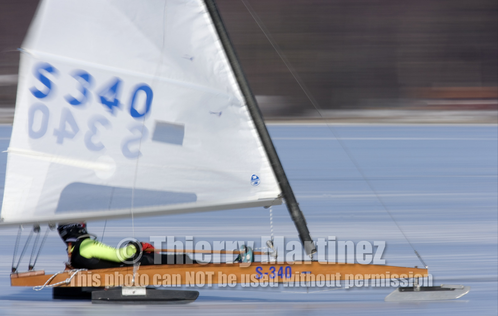 Ice Boats in Stockholm Archipelago - March 2005.