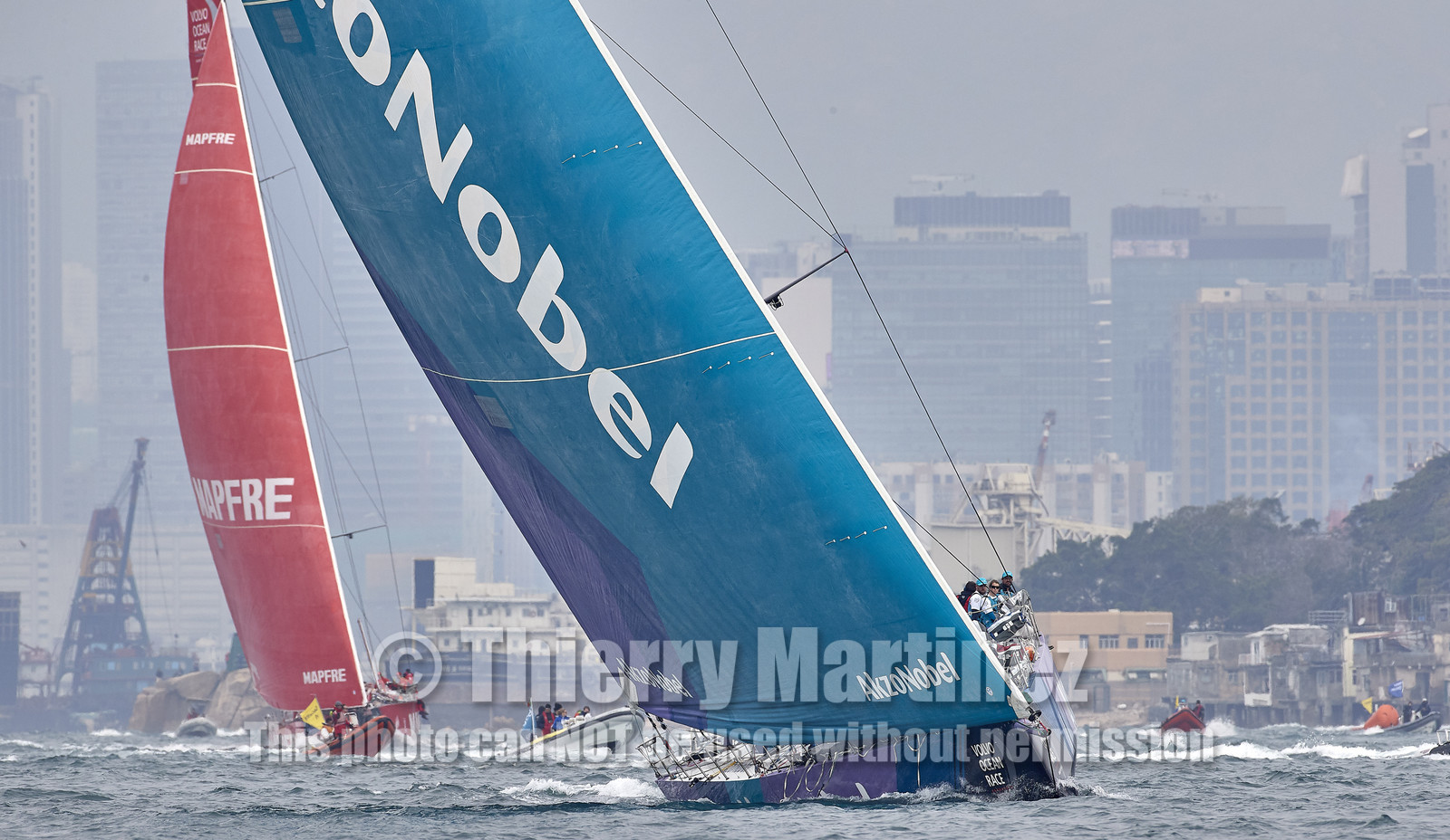 team AkzoNobel  in Volvo Ocean Race 2017-18.