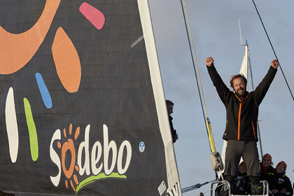 Single-handed sailing round the world record .