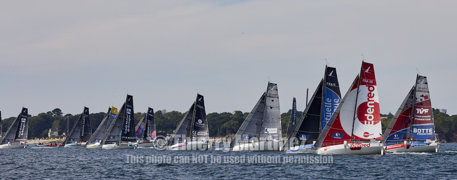 22_32786   © Thierry Martinez.PORT LA FORET, FRANCE. 28 Aout  2022.53éme édition de la Solitaire du Figaro.Départ de la 2éme étape , Port La Forêt   Royan (635NM).