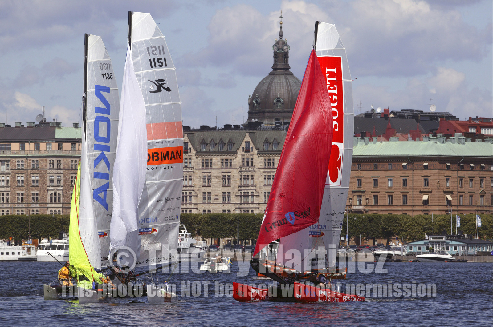 03_3265D © Th.Martinez,STOCKHOLM SWEDEN, 11 07 03-Archipelago Raid (2003) day 4. last leg start in Stockholm.