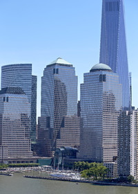 Aerial view of New York City (USA).