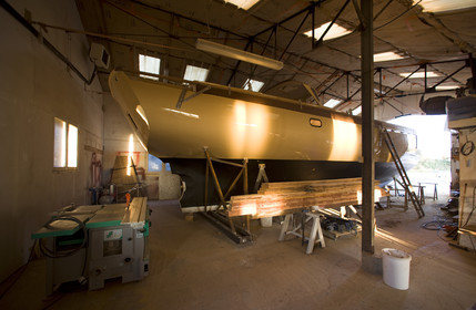 Launch of Thierry Dubois (FRA) new schooner LA LOUISE