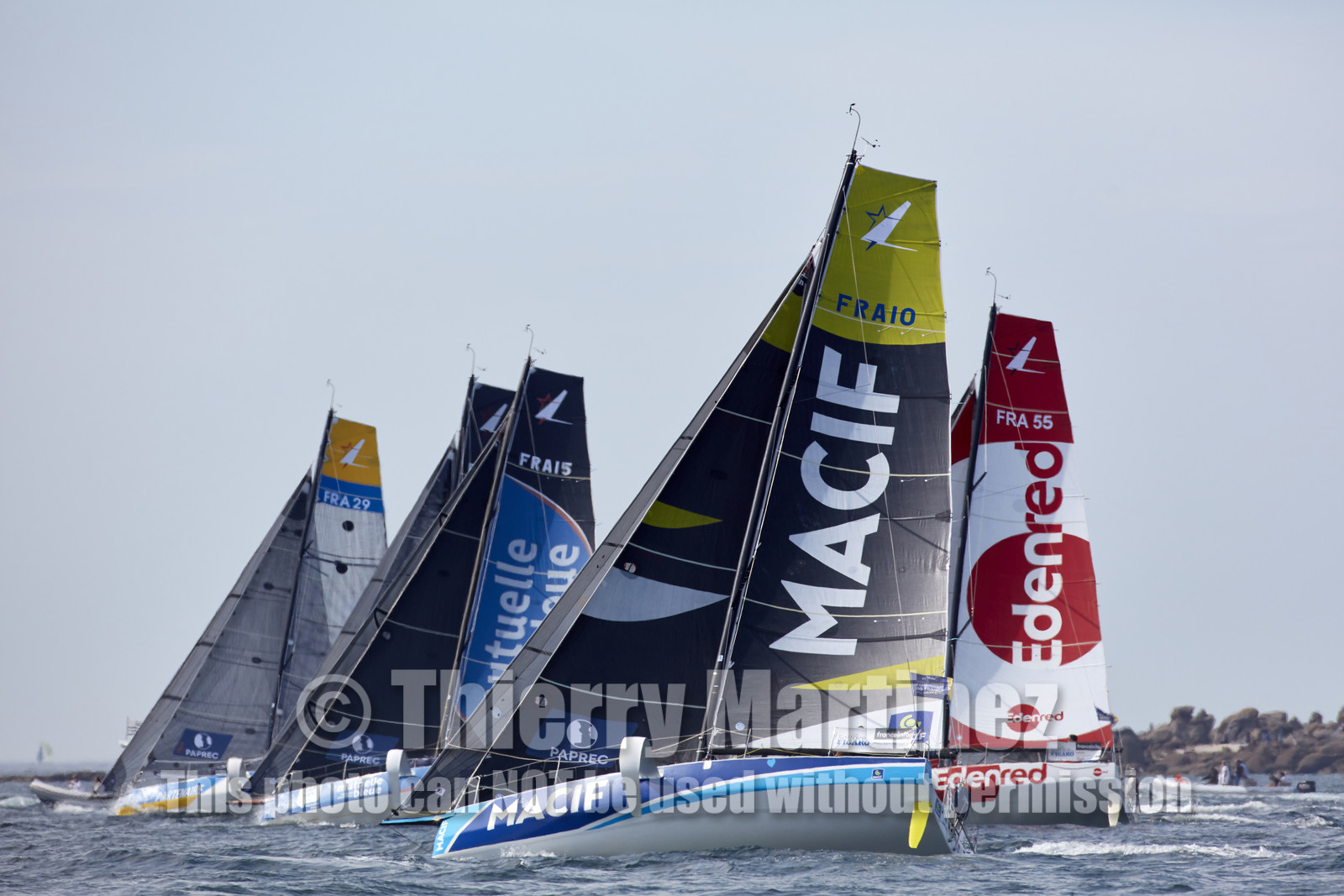 22_33007   © Thierry Martinez.PORT LA FORET, FRANCE. 28 Aout  2022.53éme édition de la Solitaire du Figaro.Départ de la 2éme étape , Port La Forêt   Royan (635NM).