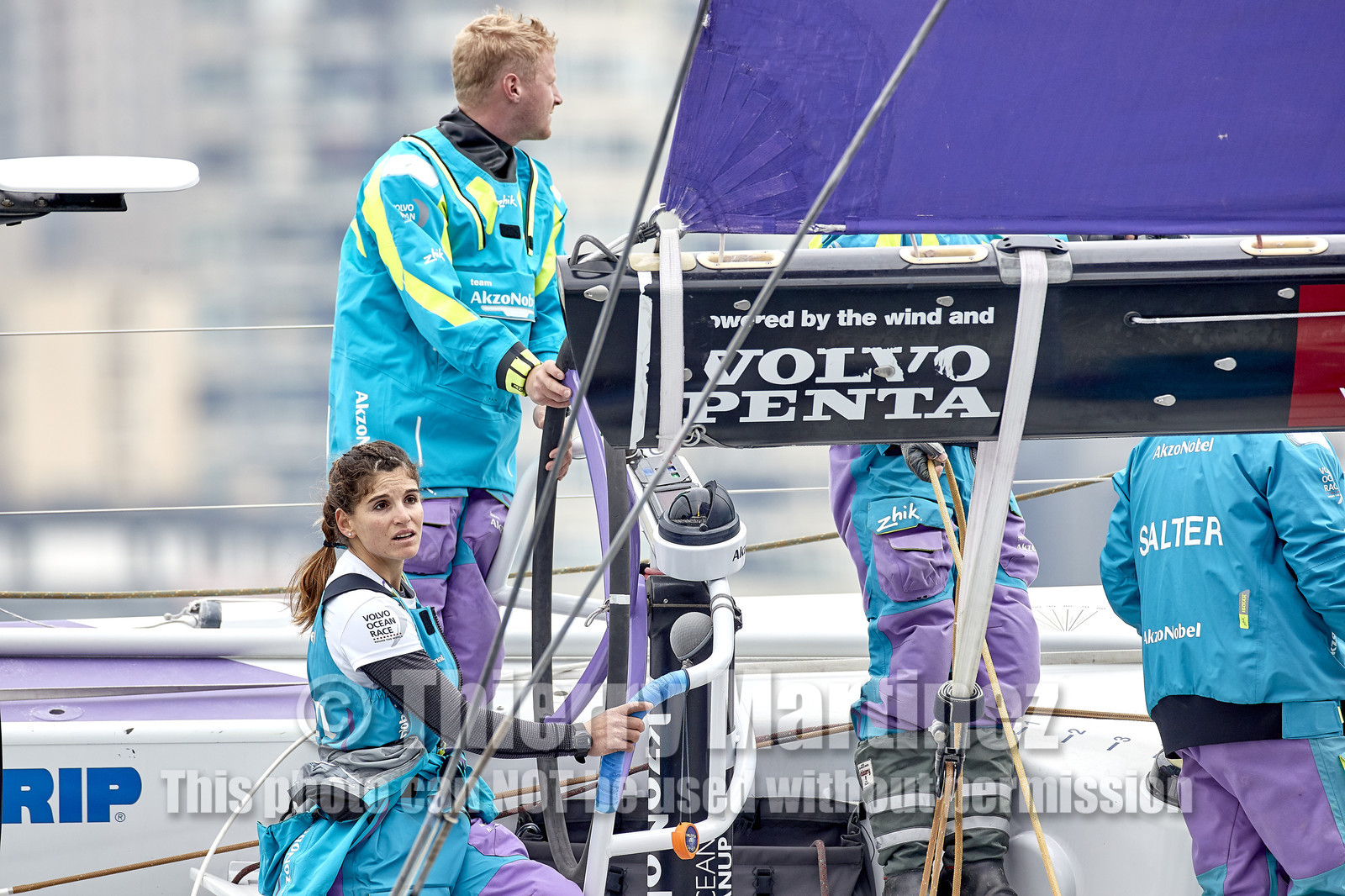 team AkzoNobel  in Volvo Ocean Race 2017-18.