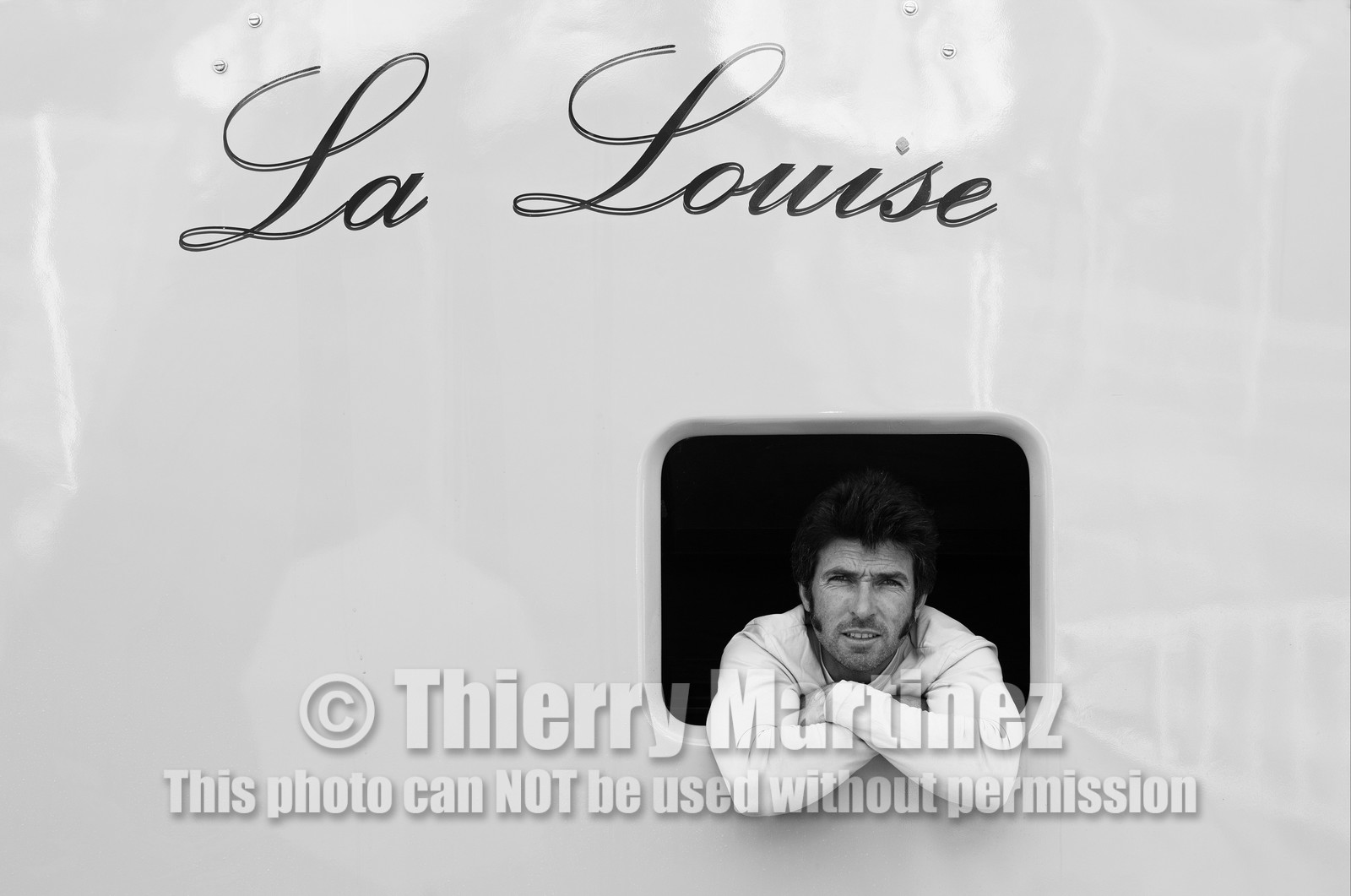 Thierry Dubois (FRA) et son bateau LA LOUISE