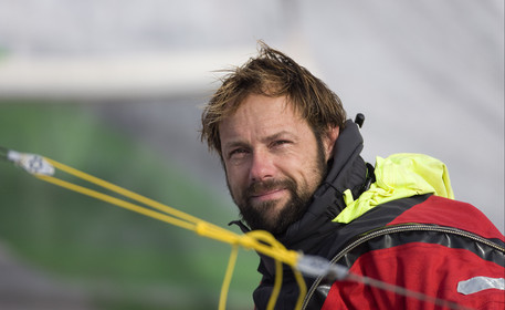 Thomas Coville (FRA) Solo Sailing Round the World Record attempt, Finish .