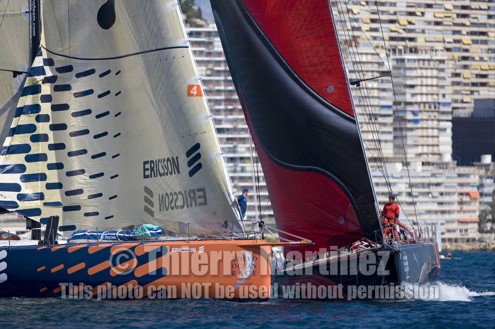 VOLVO OCEAN RACE - 2008 2009. IN-PORT RACE in Alicante-Spain.