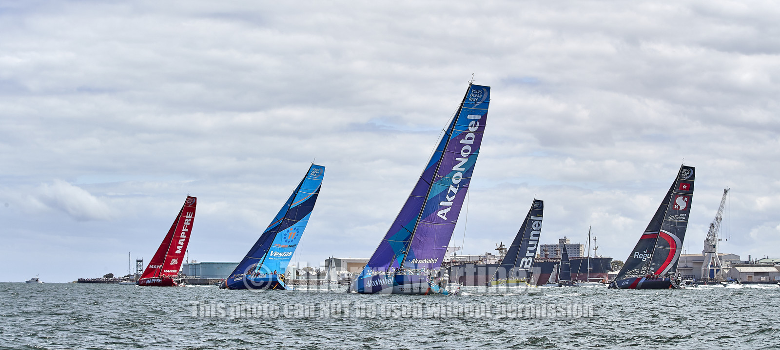 team AkzoNobel  in Volvo Ocean Race 2017-18.