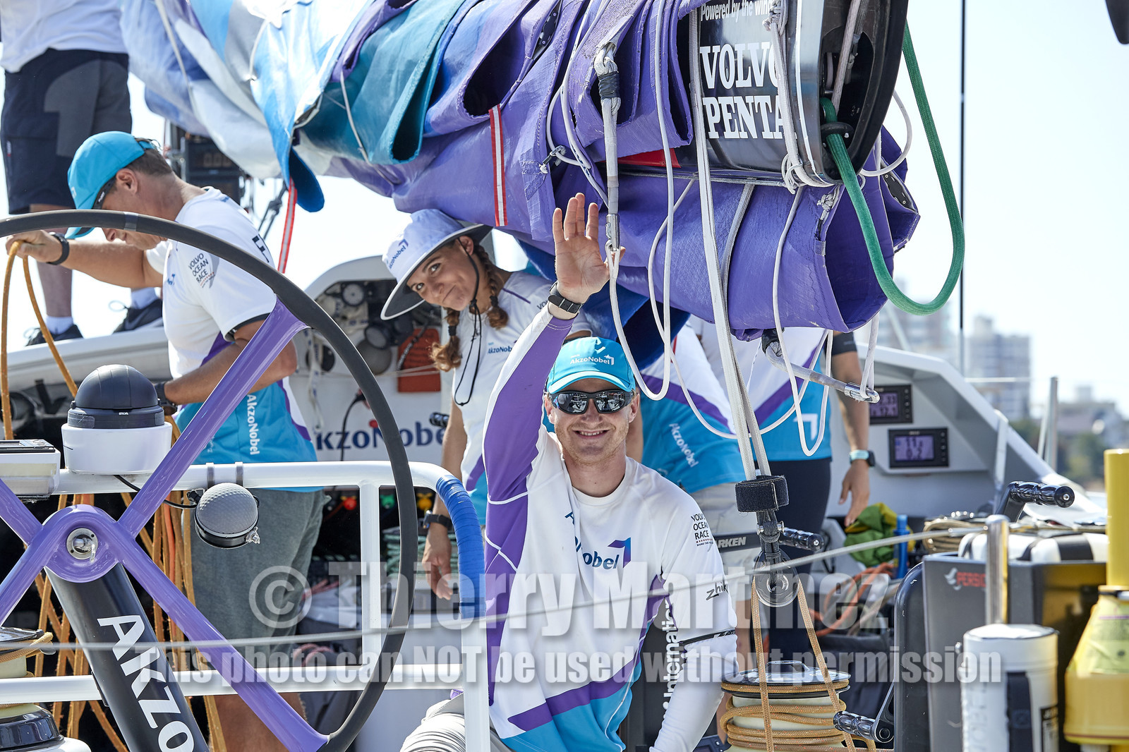 team AkzoNobel  in Volvo Ocean Race 2017-18.