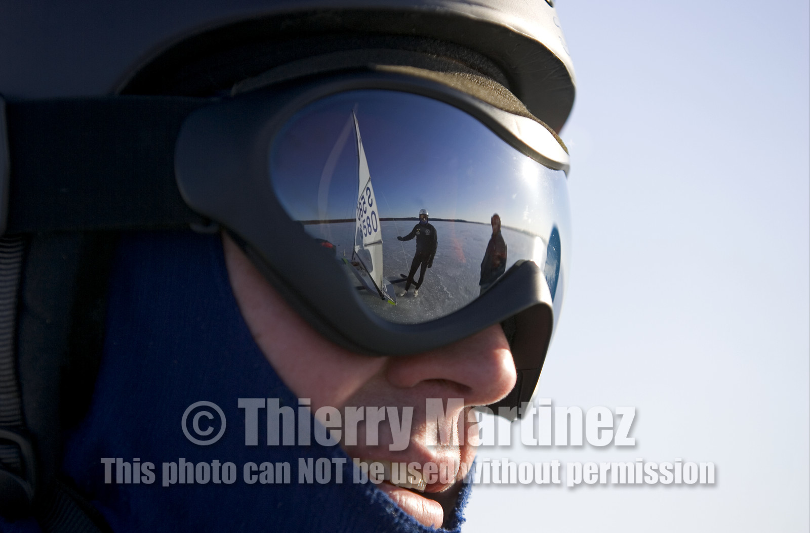 Ice Boats in Stockholm Archipelago - March 2005.