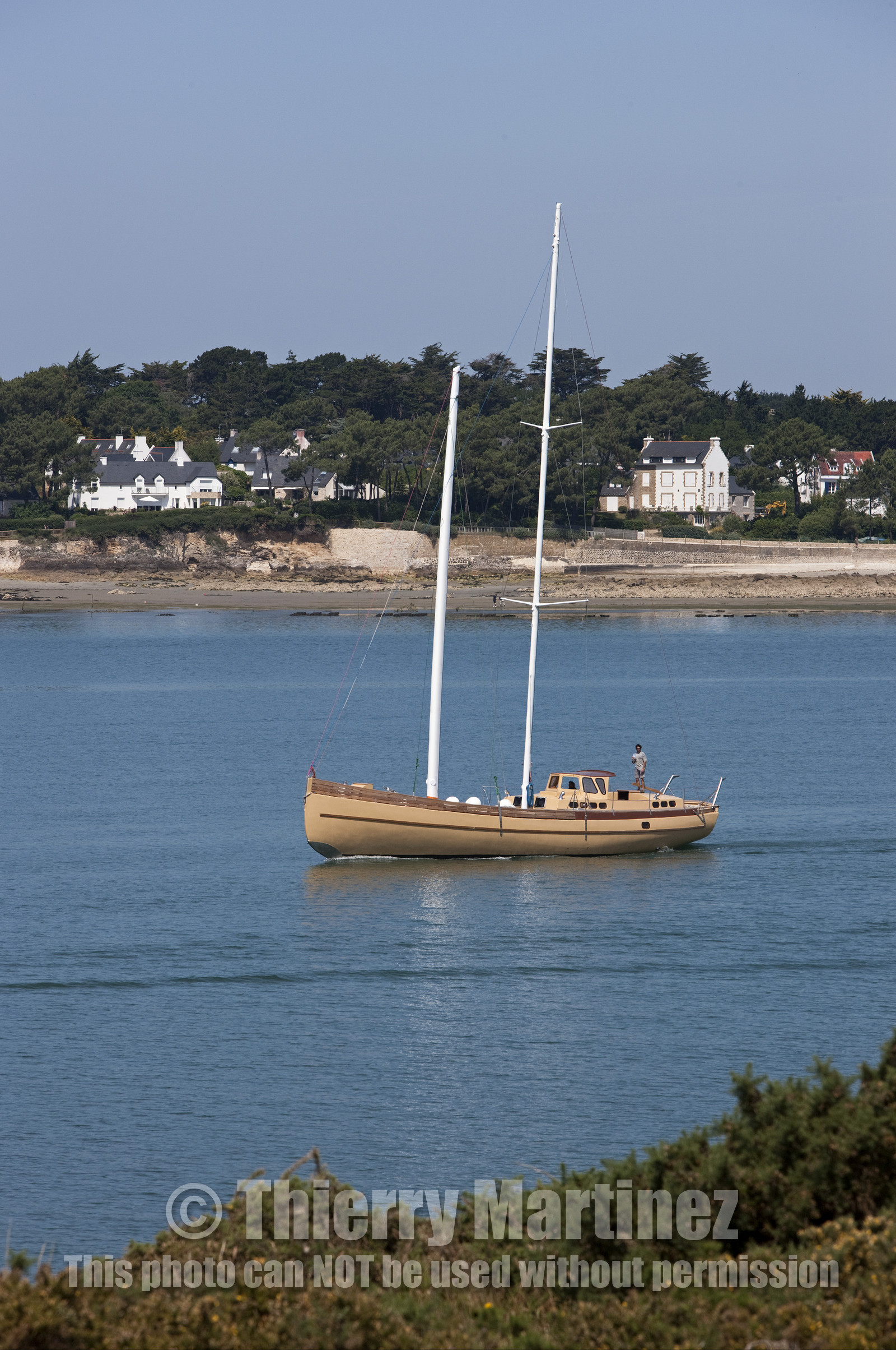 Launch of Thierry Dubois (FRA) new schooner LA LOUISE