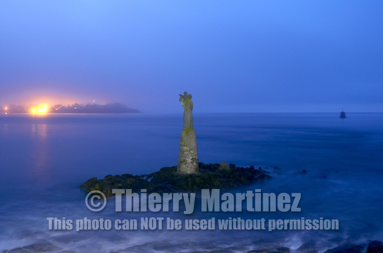 Levé de soleil à la cale du Guilvain.