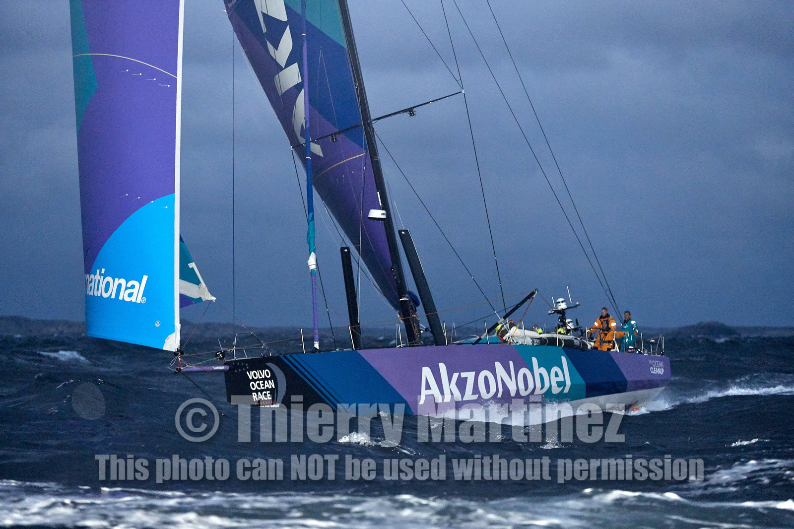 team AkzoNobel  in Volvo Ocean Race 2017-18.