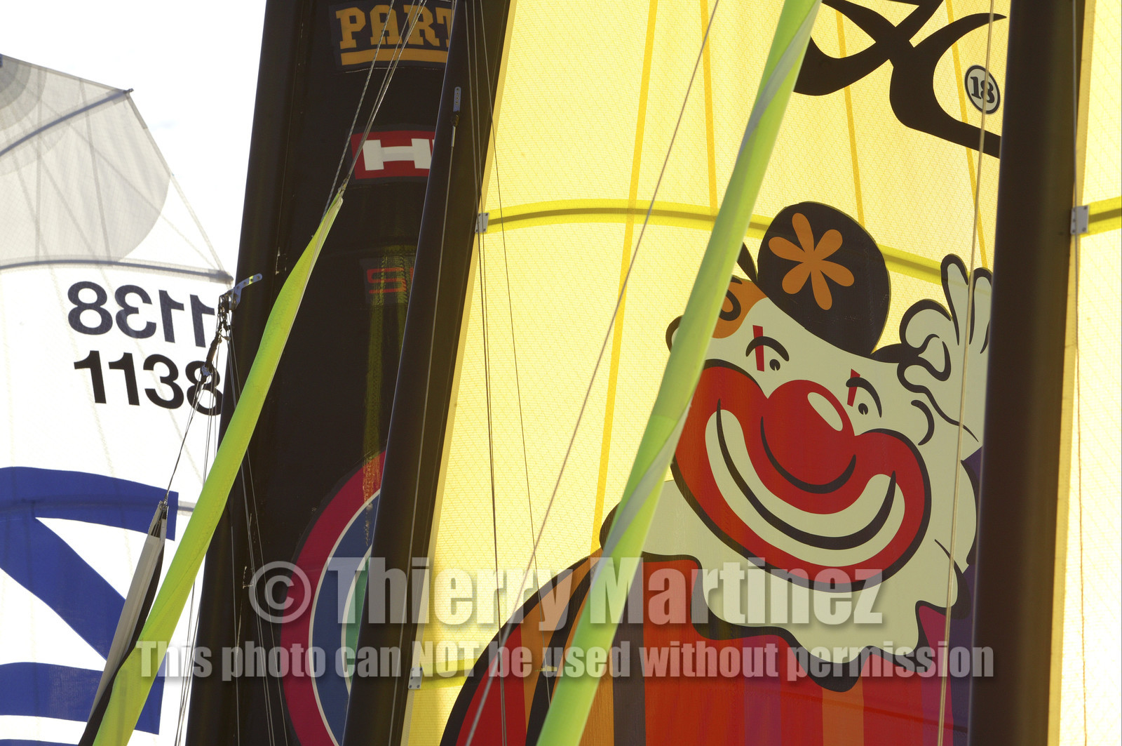 03_3201D   © Th.Martinez,STOCKHOLM SWEDEN, 9 07 03-Archipelago Raid (2003).fleet's sails in Sandhamn  HQ.