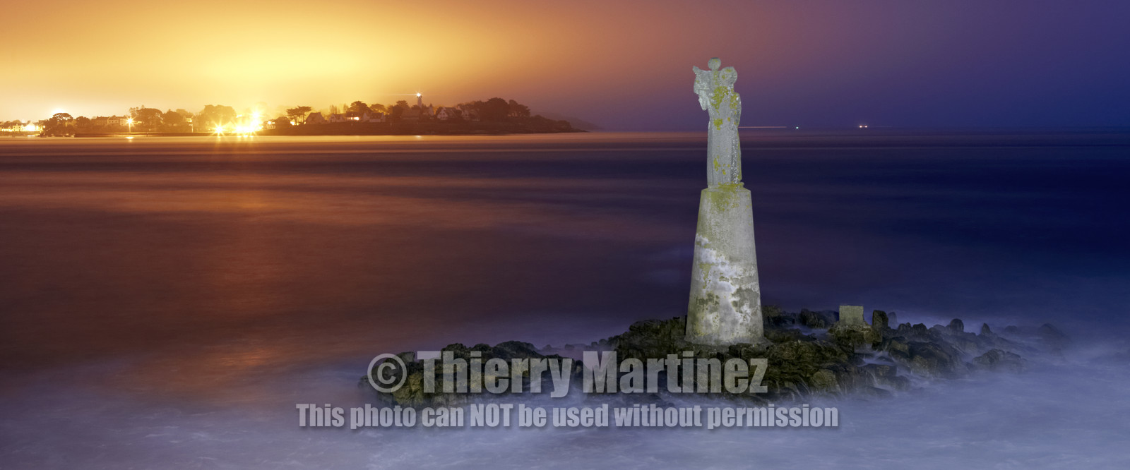 Levé de soleil à la cale du Guilvain.