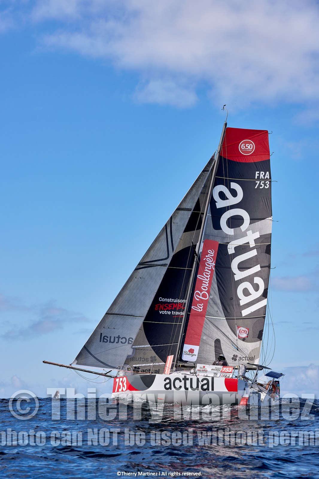 23_22186   © Thierry Martinez. LES SABLES D'OLONNE, 85 - FRANCE 25 septembre 2023.Départ MINI TRANSAT 2023. Départ du Dimanche 24 septembre retardé au Lundi 25 Sept .Les Sables d’Olonne (FRA)    Santa Cruz de la Palma ( Canaries)    St François ( Guadeloupe): 4050 NM.