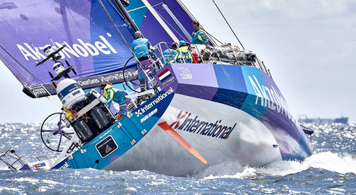 team AkzoNobel  in Volvo Ocean Race 2017-18.