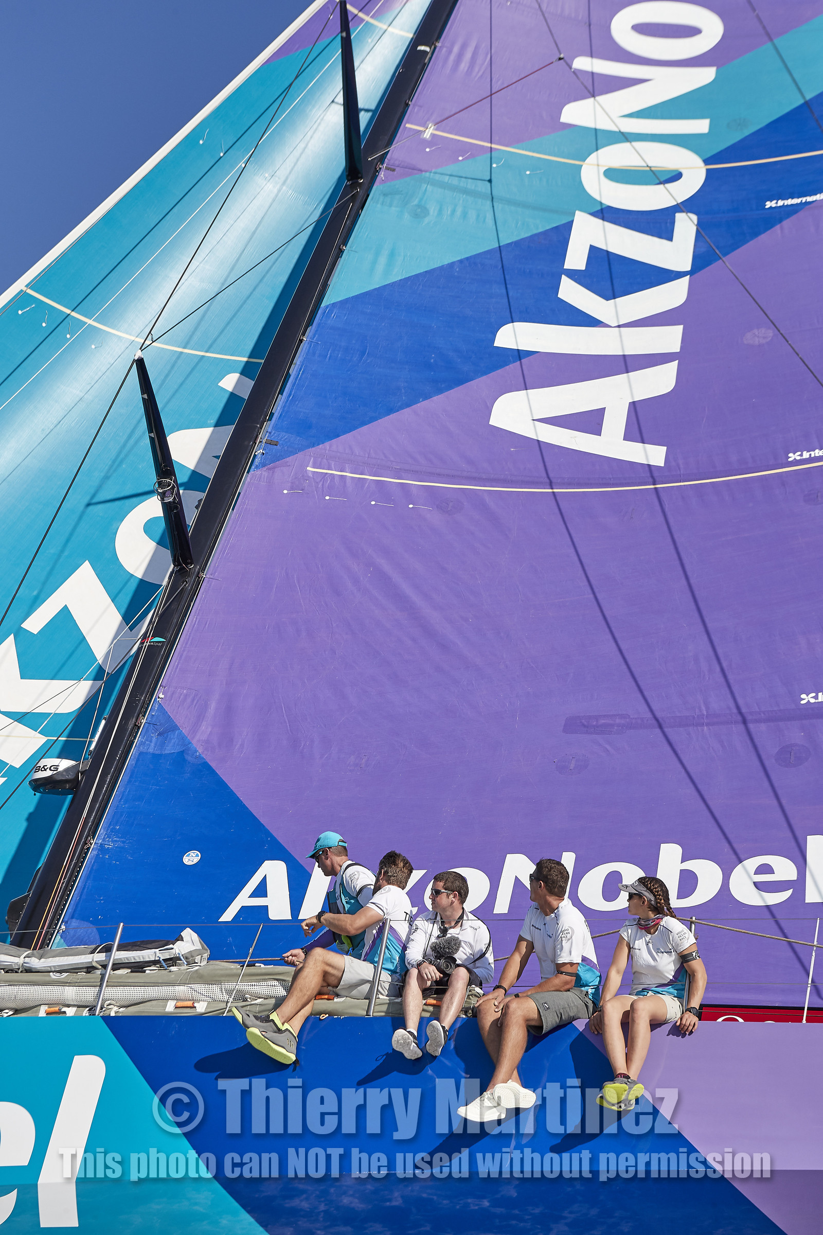 team AkzoNobel  in Volvo Ocean Race 2017-18.