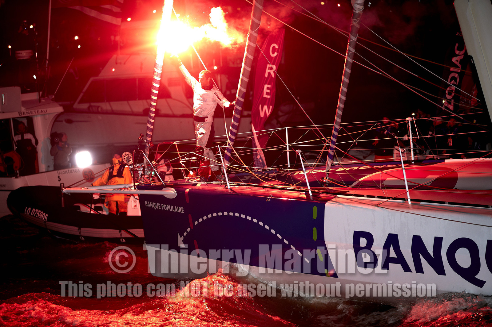 2012 13 VENDEE GLOBE. Armel Le Cleac'h (FRA) BANQUE POPULAIRE 2nd .