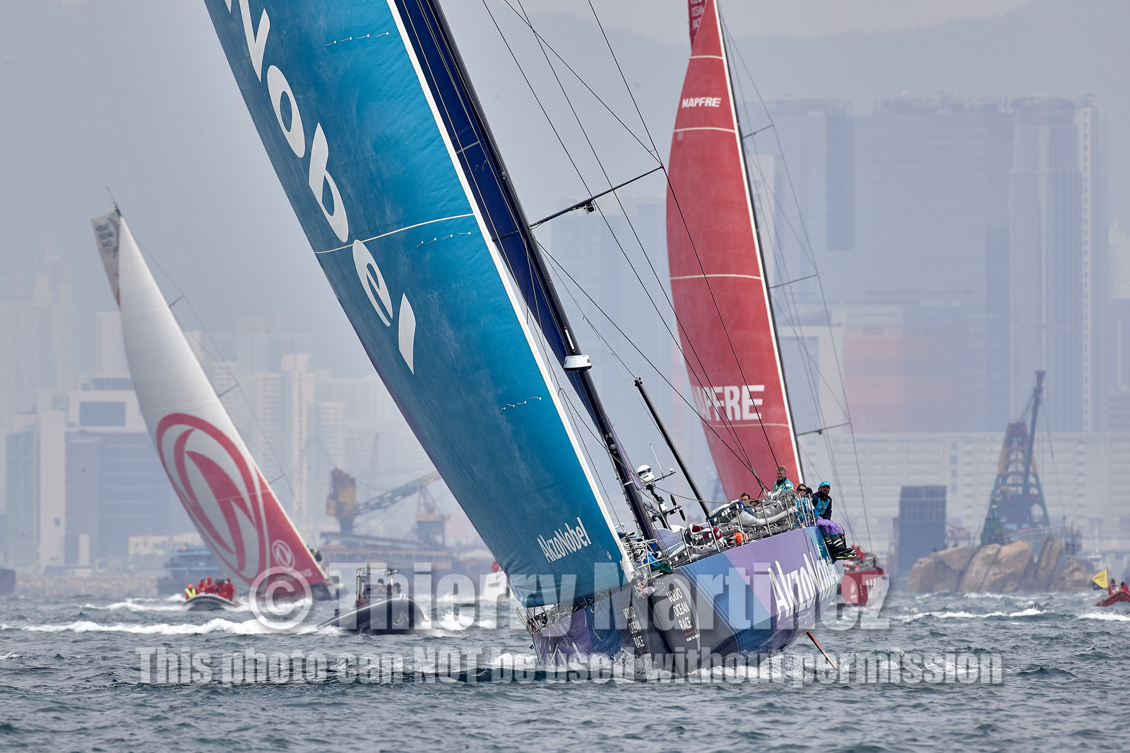 team AkzoNobel  in Volvo Ocean Race 2017-18.