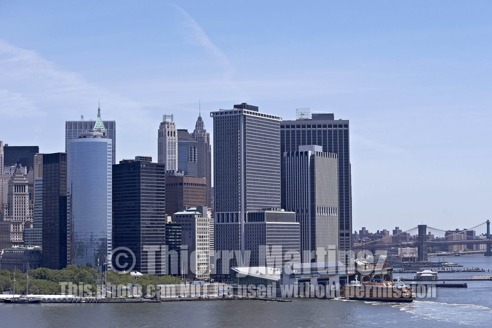 Aerial view of New York City (USA).