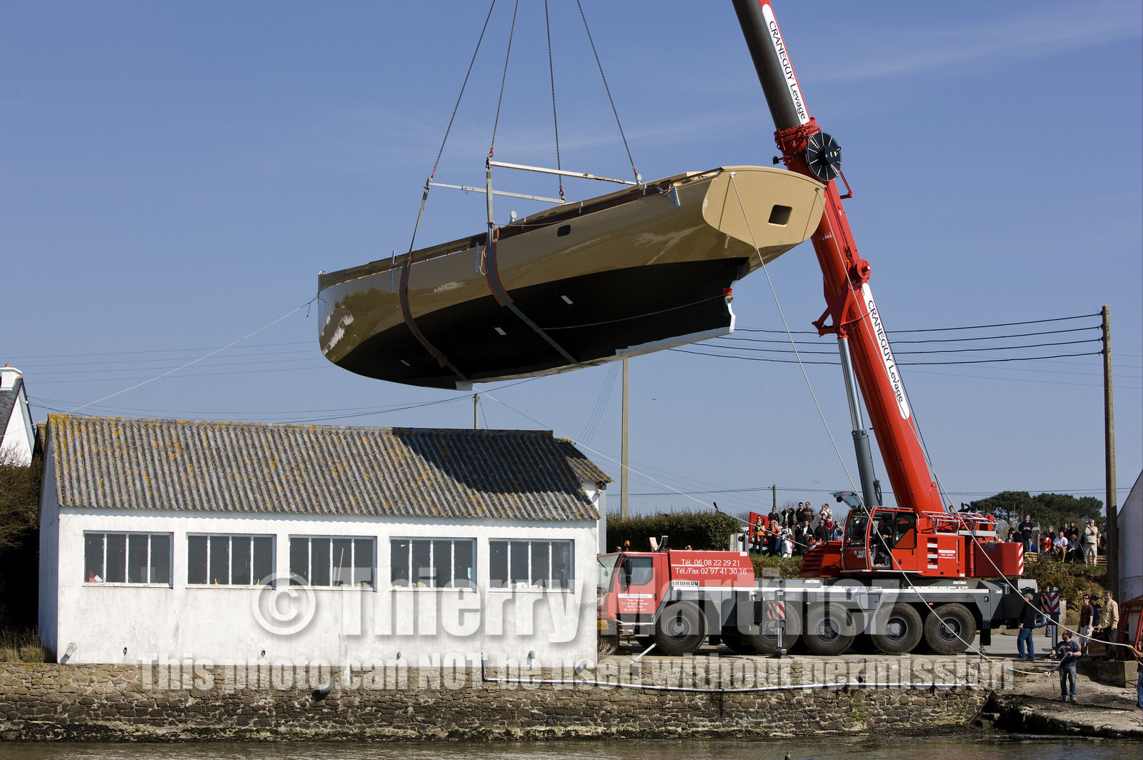 Launch of Thierry Dubois (FRA) new schooner LA LOUISE