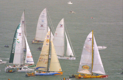 ©Thierry Martinez   Sea&Co. -Vendee Globe 2000 start. Les Sables d'Olonne (FRA).9th Nov 00. 16.11 (french time).