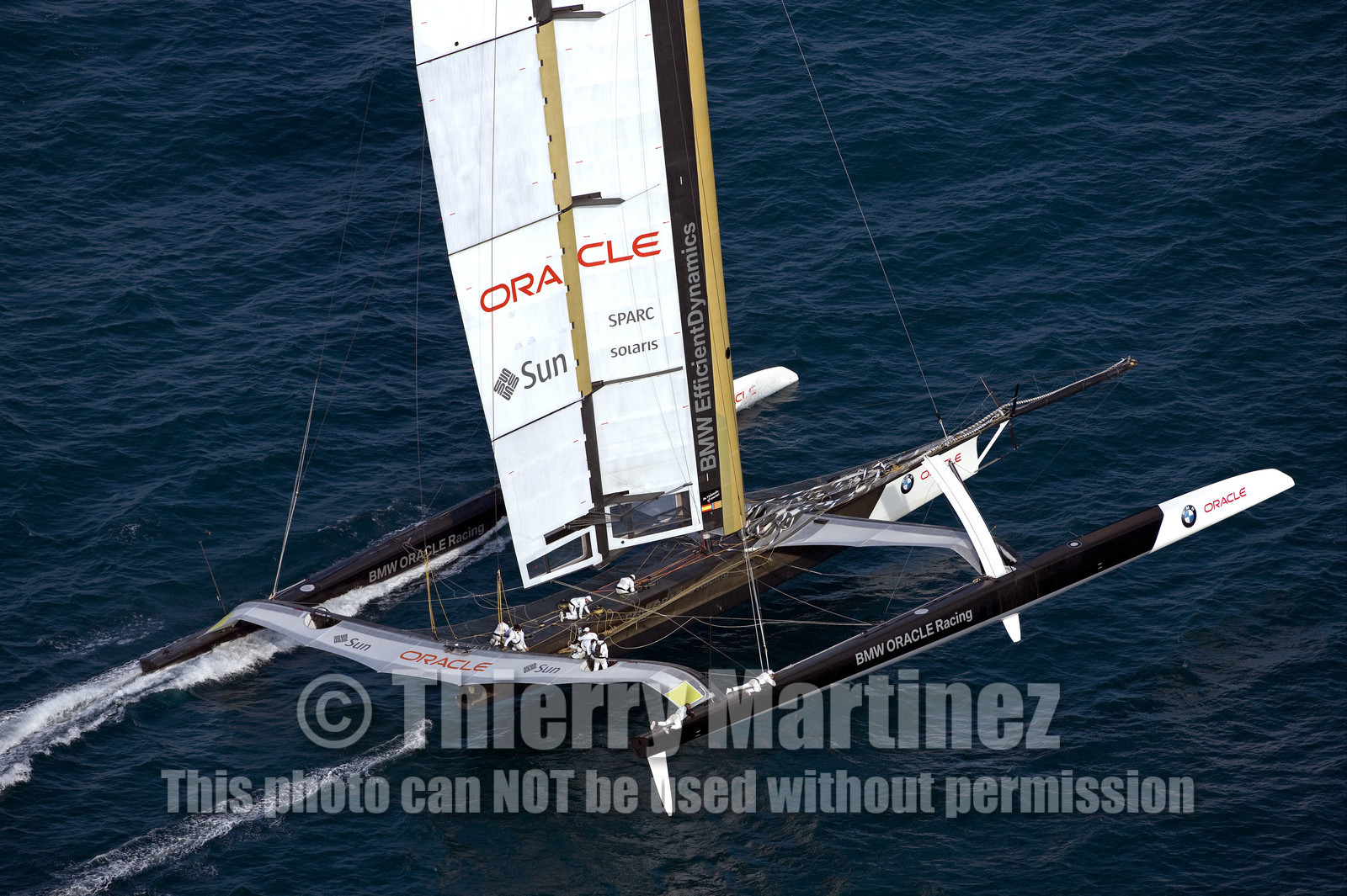 33rd  AMERICA'S CUP Valencia Spain, February 2010 - Defender:  ALINGHI (ALINGHI 5) vs Challenger : BMW Oracle Racing (USA 17)