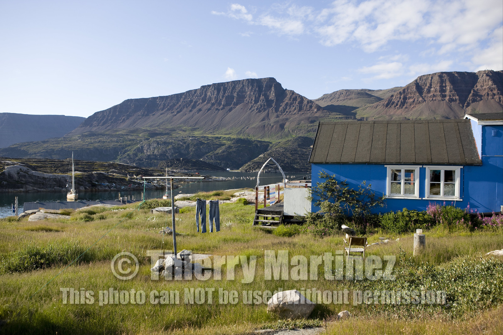 Schooner LA LOUISE sailing on west coast of Greenland.