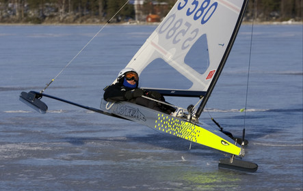 Ice Boats in Stockholm Archipelago - March 2005.
