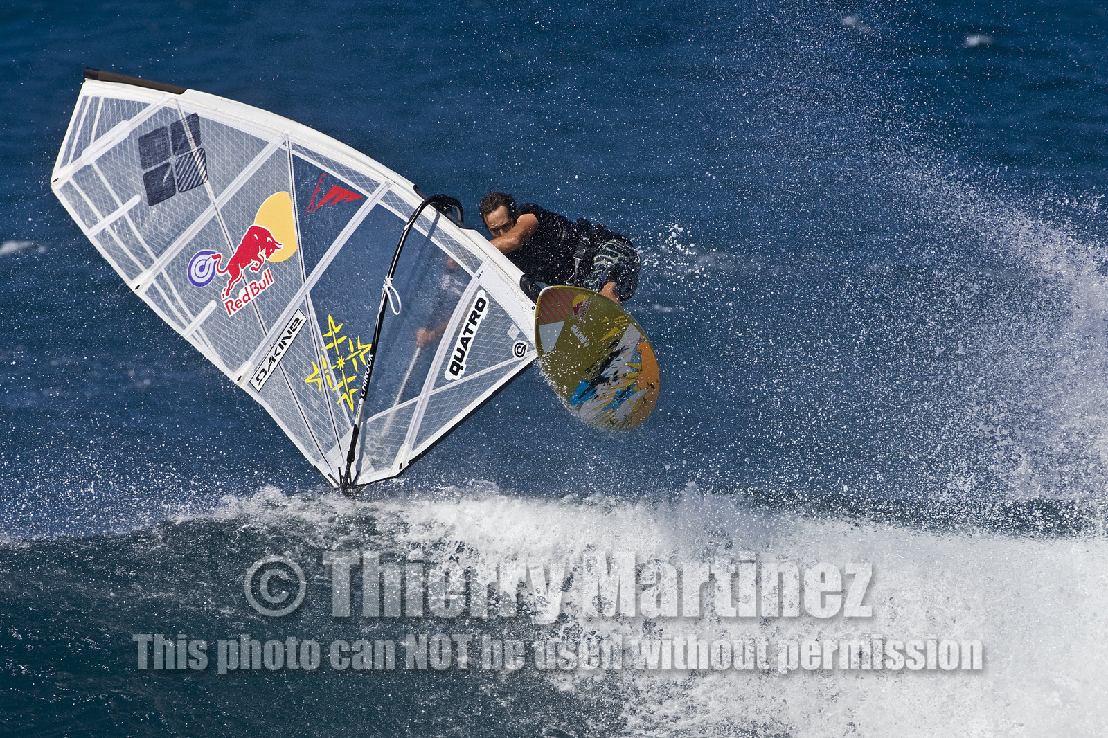 Windsurf in waves at Hookip'a Beach - North Shore Maui - Hawaii.