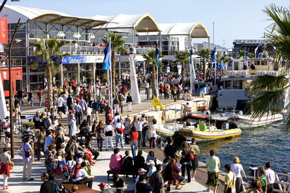 VOLVO OCEAN RACE - 2008 2009. IN-PORT RACE in Alicante-Spain.