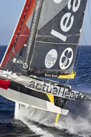 « ULTIM ACTUAL LEADER , Skipper Yves Le Blevec.
