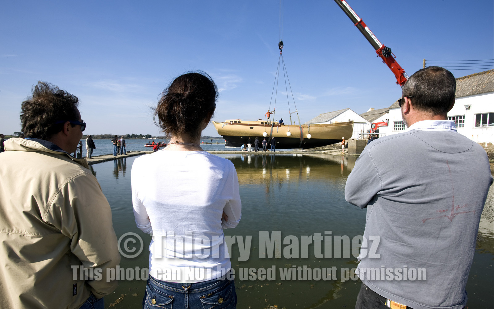 Launch of Thierry Dubois (FRA) new schooner LA LOUISE