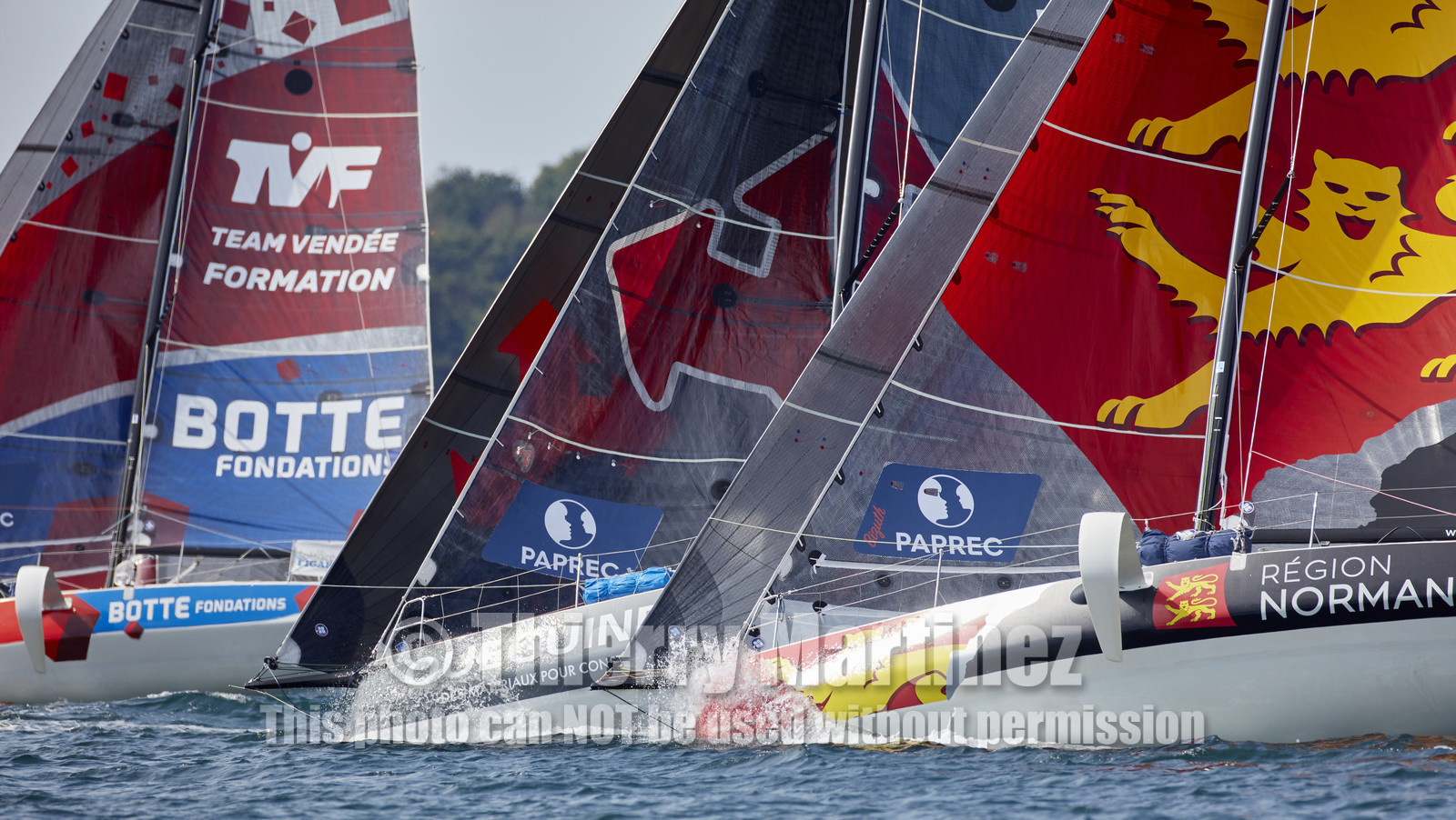 22_32930   © Thierry Martinez.PORT LA FORET, FRANCE. 28 Aout  2022.53éme édition de la Solitaire du Figaro.Départ de la 2éme étape , Port La Forêt   Royan (635NM).