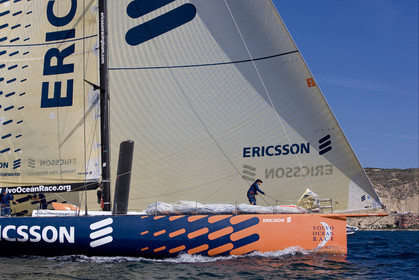 VOLVO OCEAN RACE - 2008 2009. IN-PORT RACE in Alicante-Spain.