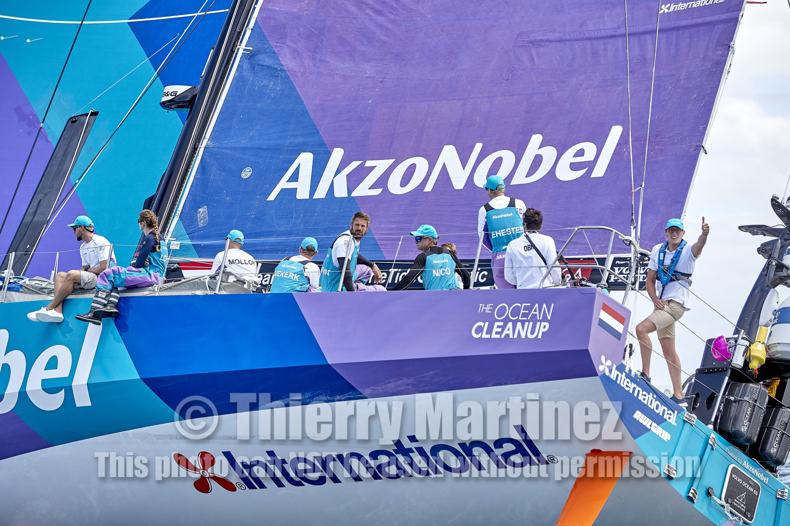 team AkzoNobel  in Volvo Ocean Race 2017-18.