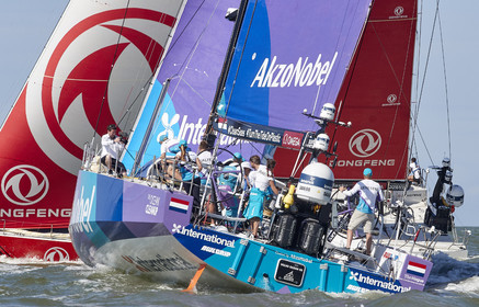 team AkzoNobel  in Volvo Ocean Race 2017-18.